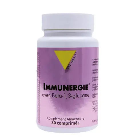 Immunergie avec Beta-1,3 glucane 30 comprimés VIT'ALL+ VIT'ALL+ Au supplements