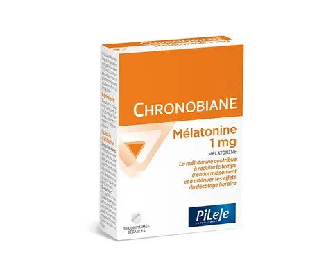 PILEJE - Chronobiane Melatonin 1 mg : Sleep Aid for Easier Falling Asleep 30 Tablets PILEJEAu supplements