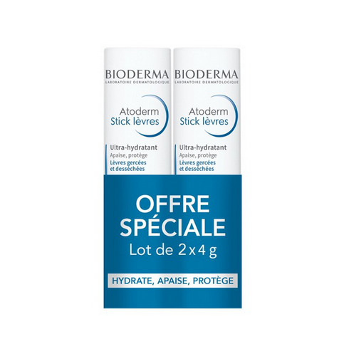 Atoderm ultra moisturizing lip balm set of 2 x 4g - BIODERMA BIODERMAAu supplements