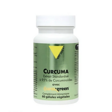Curcuma Extrait Standardisé 95% curcuminoides 60 gélules VIT'ALL+