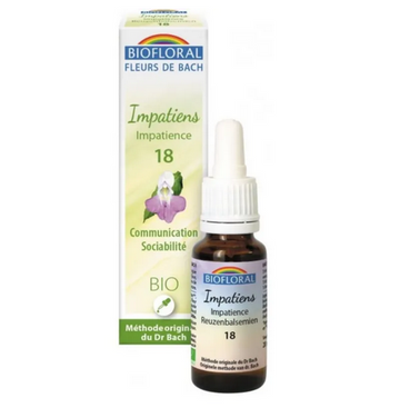 Fleur de Bach BIO Impatiens (Impatience) Flacon 20 ml BIOFLORAL