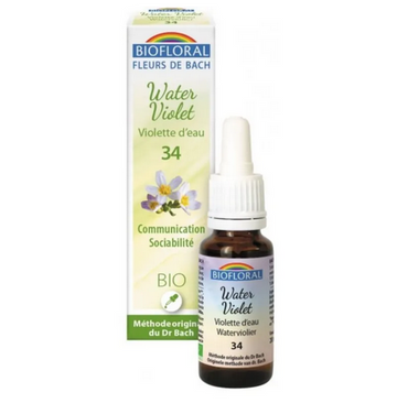 Fleur de Bach BIO Water violet (Violette d'eau) Flacon 20 ml BIOFLORAL