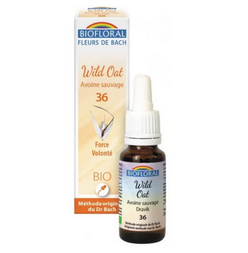 Fleur de Bach BIO Wild oat (Avoine sauvage) Flacon 20 ml BIOFLORAL