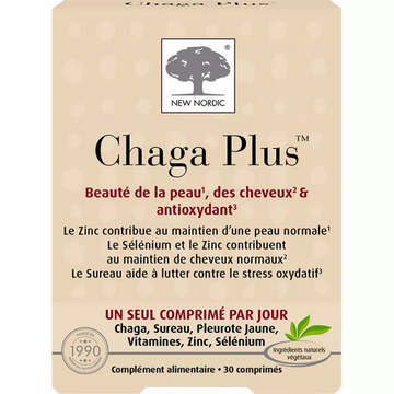 New Nordic Chaga Plus Skin and Hair Beauty 30 tablets
