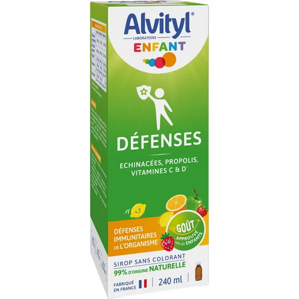 Alvityl Défenses Echinacea, Propolis, Vitamin C & D Syrup 240 ml