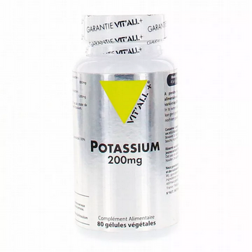 Vitall+ Potassium 200mg 80 vegetarian capsules