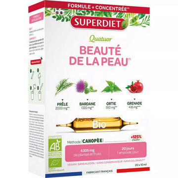 Superdiet Quatuor Bio Skin Beauty 20 phials