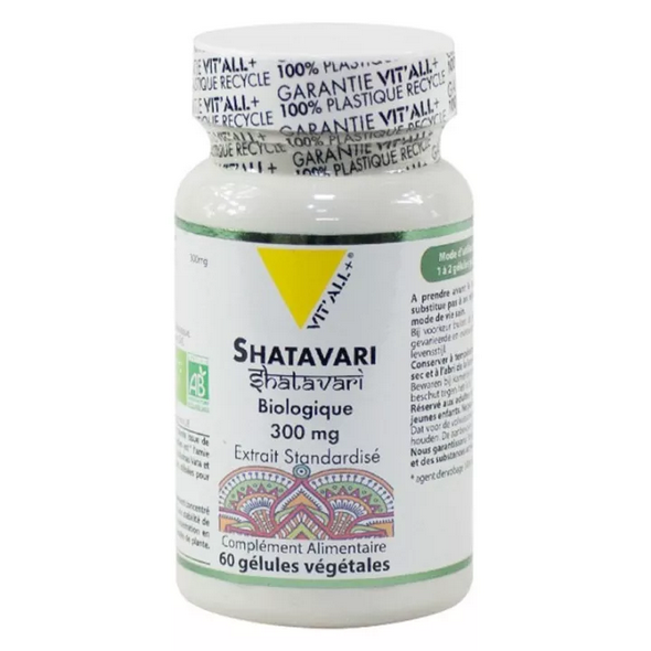 Vitall+ Shatavari Bio 300mg Standardized Extract 60 vegetarian capsules