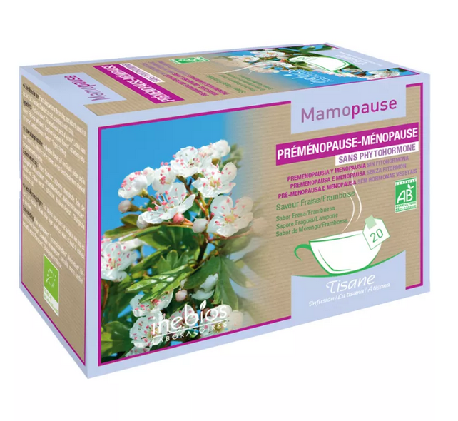 Inebios Mamopause Préménopause-Menopause Organic Herbal Tea 20 teabags