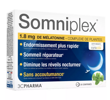 3C Pharma Somniplex 1.9 mg Melatonin 30 tablets