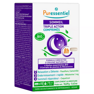 Puressentiel Sleep Triple Action 15 Tablets