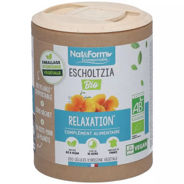 Nat & Form Escholtzia Bio 200 Vegetable Capsules Eco