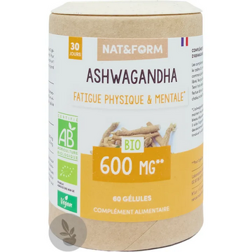 Nat & Form Ashwagandha Bio 60 vegetarian capsules