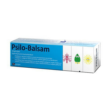Psilo-Balsam 1% Gel 20g. Allergic Itching Irritation Urticaria Insect Bite Sunburn Skin