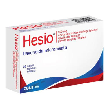 HESIO 30 TABS 500MG TREATMENT OF HEMORRHOID &VARICOSE VEINS
