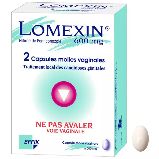Lomexin 600mg x2caps vaginal