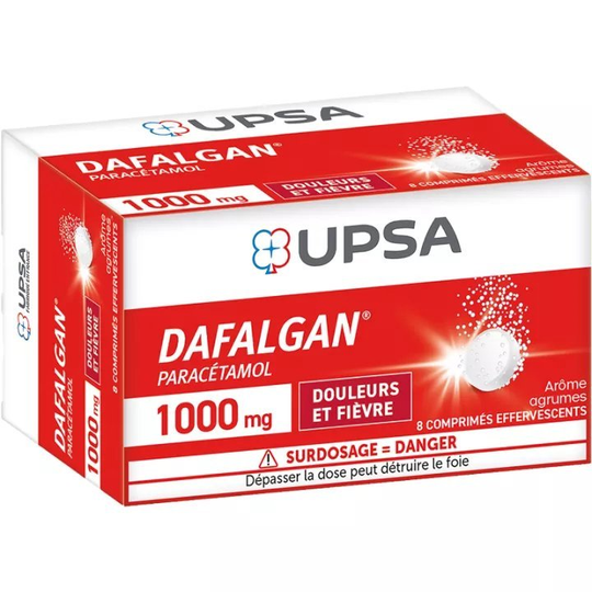 DAFALGAN 1000MG 8 Effervescent tablets