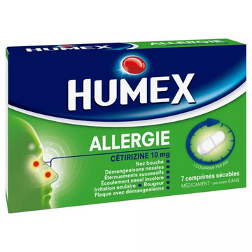 HUMEX 10MG CETIRIZINE ALLERGY TABLETS