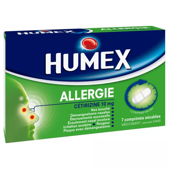 HUMEX 10MG CETIRIZINE ALLERGY TABLETS