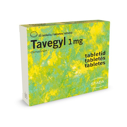 Tavegyl 1 mg tablets 20s - Allergic Rhinitis, Hay fever, Various Allergies