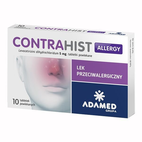 Contrahist Allergy 5mg, 10 tablets - allergic rhinitis, chronic urticaria
