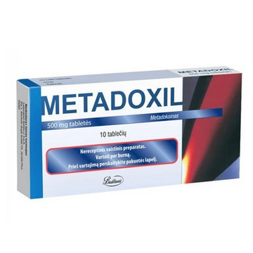 Metadoxil 500 mg Metadoxinum 10 tabs - Alcohol Intoxication Treatment & Withdrawal Syndrome.