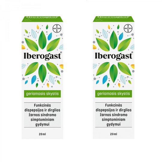 2x Iberogast 20ml Oral Liquid IBS Indigestion Abdominal Discomfort Dyspepsia 40ml
