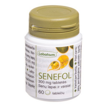 Senefol 300 mg tablets, laxative, N60