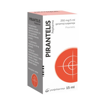 PYRANTEL Polpharma 250 mg/5 ml oral suspension, 15ml - roundworm disease treatment