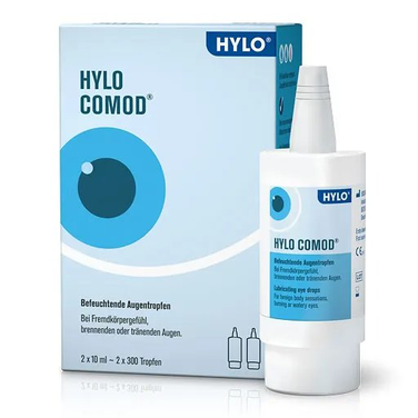 HYLO COMOD moisturizing eye drops, 2X 10 ml