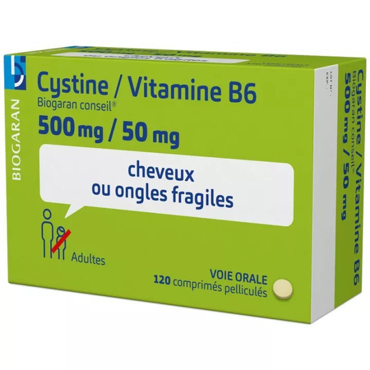Cystine Vitamin B6 BIOGARAN CONSEIL - 120 CAPS