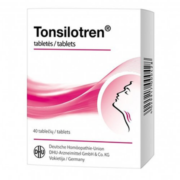 2x 40 Tabs Tonsilotren Homeopathic Medicine