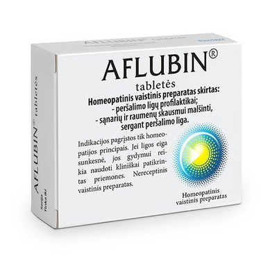2x 48 tabs Aflubin Homeopathic tablets for colds