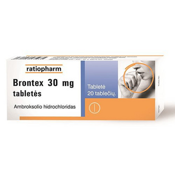 Brontex 30 mg tablets, N20 - Acute and Chronic Bronchial and Pulmonary Diseases