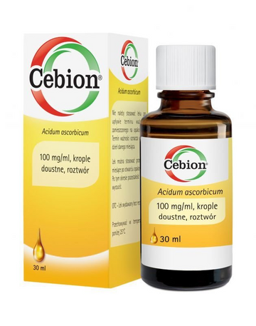 Cebion 100mg/ml, oral drops, 30ml - treatment of vitamin C deficiency