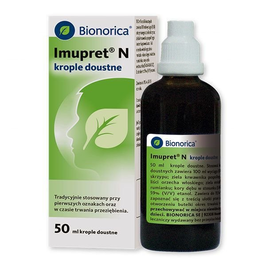 Bionorica Imupret N 1ml/ml, oral drops, 50ml - Cold Flu