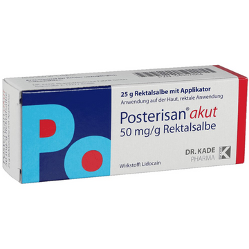 Posterisan Akut Rectal Ointment With Applikator, 25 g