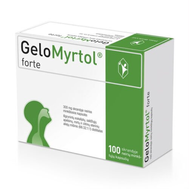 GELOMYRTOL FORTE, 300 mg, gastro-resistant soft capsules, N100