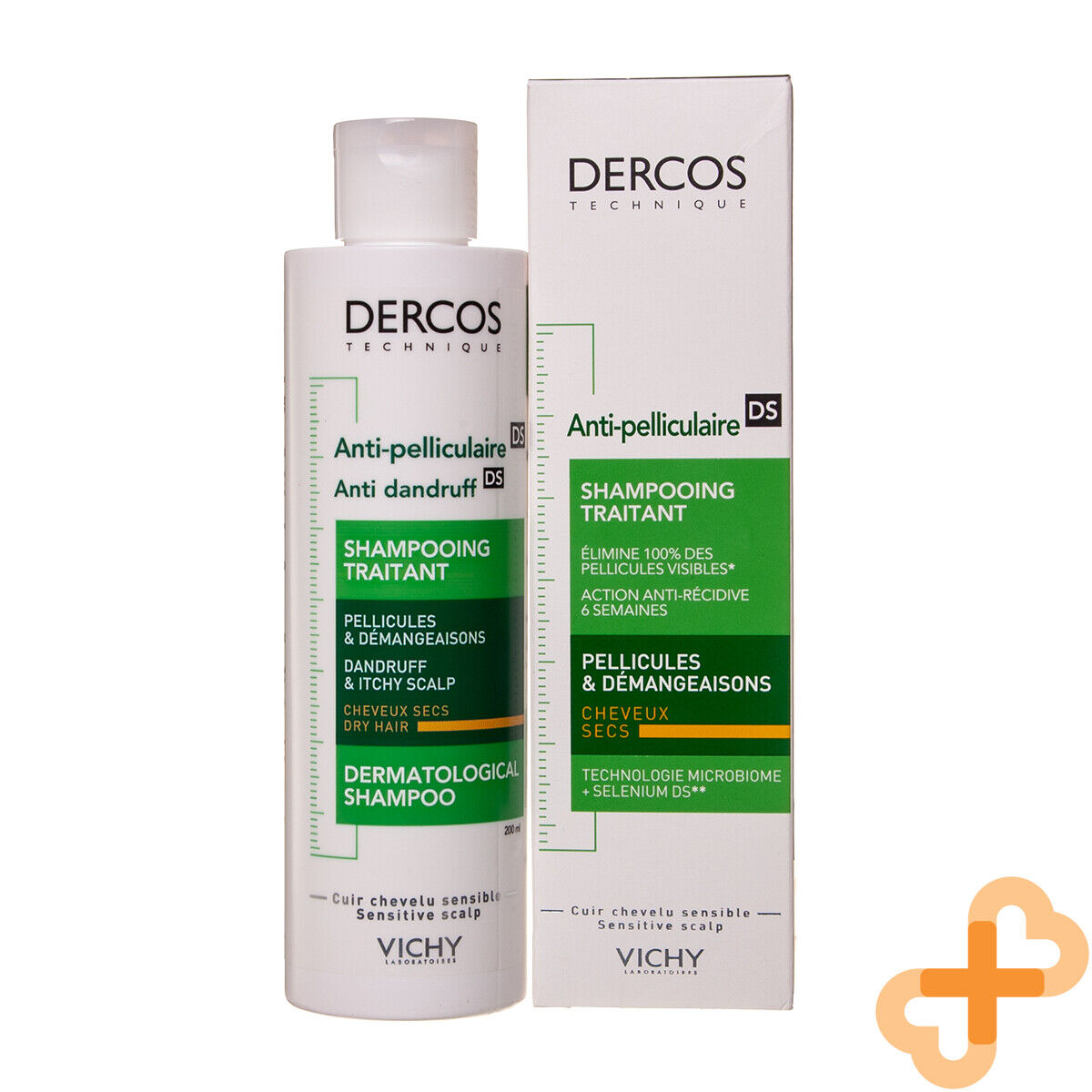 Vichy Dercos Anti Dandruff Shampoo 200ml Hair Scalp Itchy Flakes Paraben Vichy Au supplements