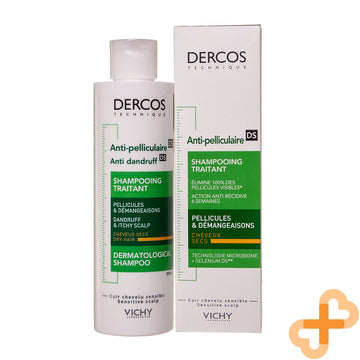Vichy Dercos Anti Dandruff Shampoo 200ml Hair Scalp Itchy Flakes Paraben Vichy Au supplements