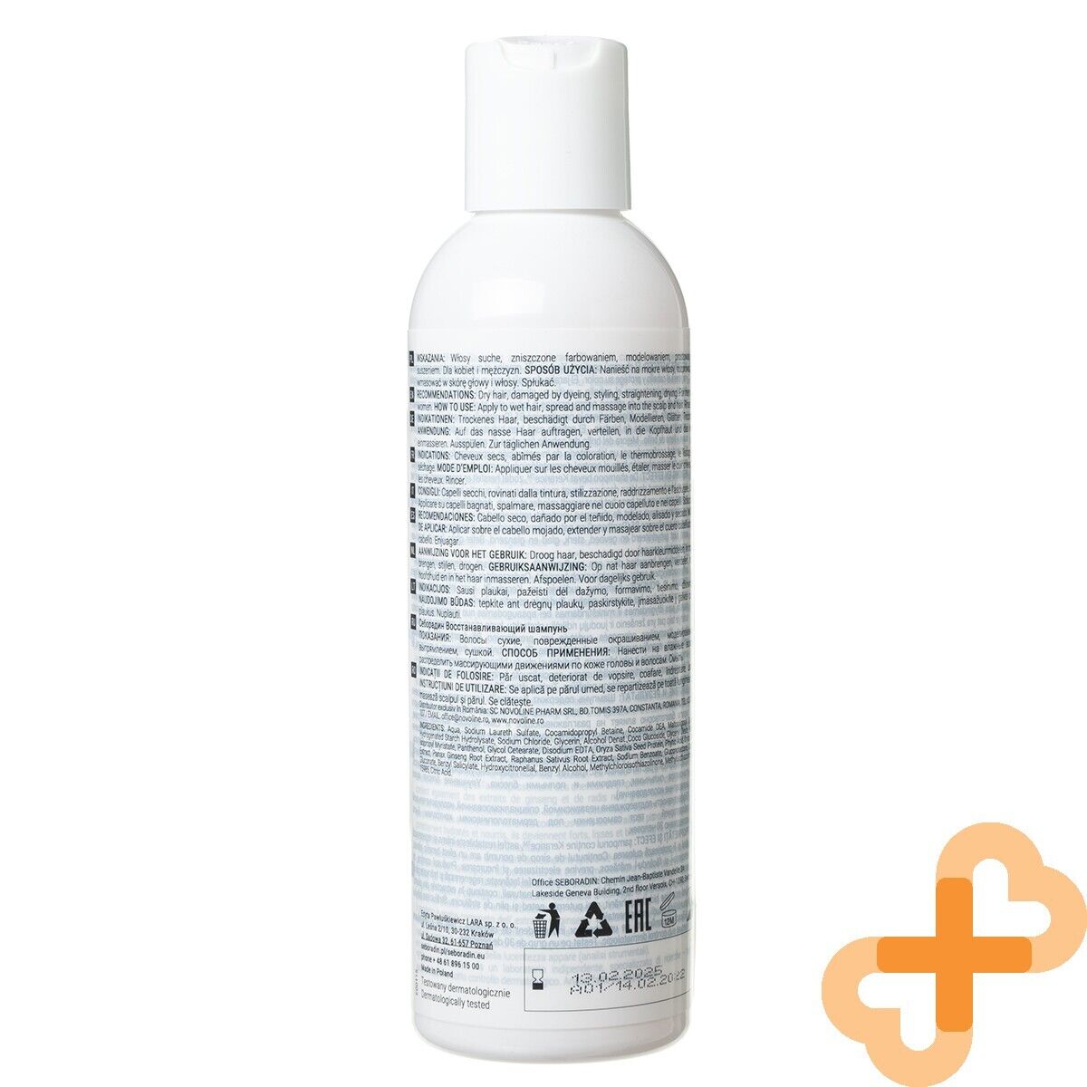 SEBORADIN revitalizing Shampoo Restoring for Dyed Dry Damaged Hair SEBORADIN Au supplements