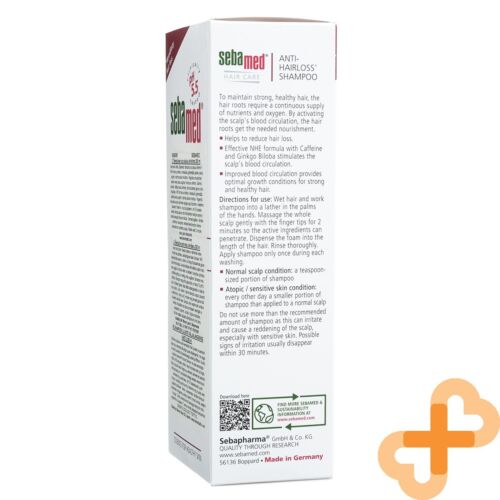 SEBAMED Anti - Hairloss Shampoo 200ml For All Hair Types Ginkgo Biloba SebaMed Au supplements